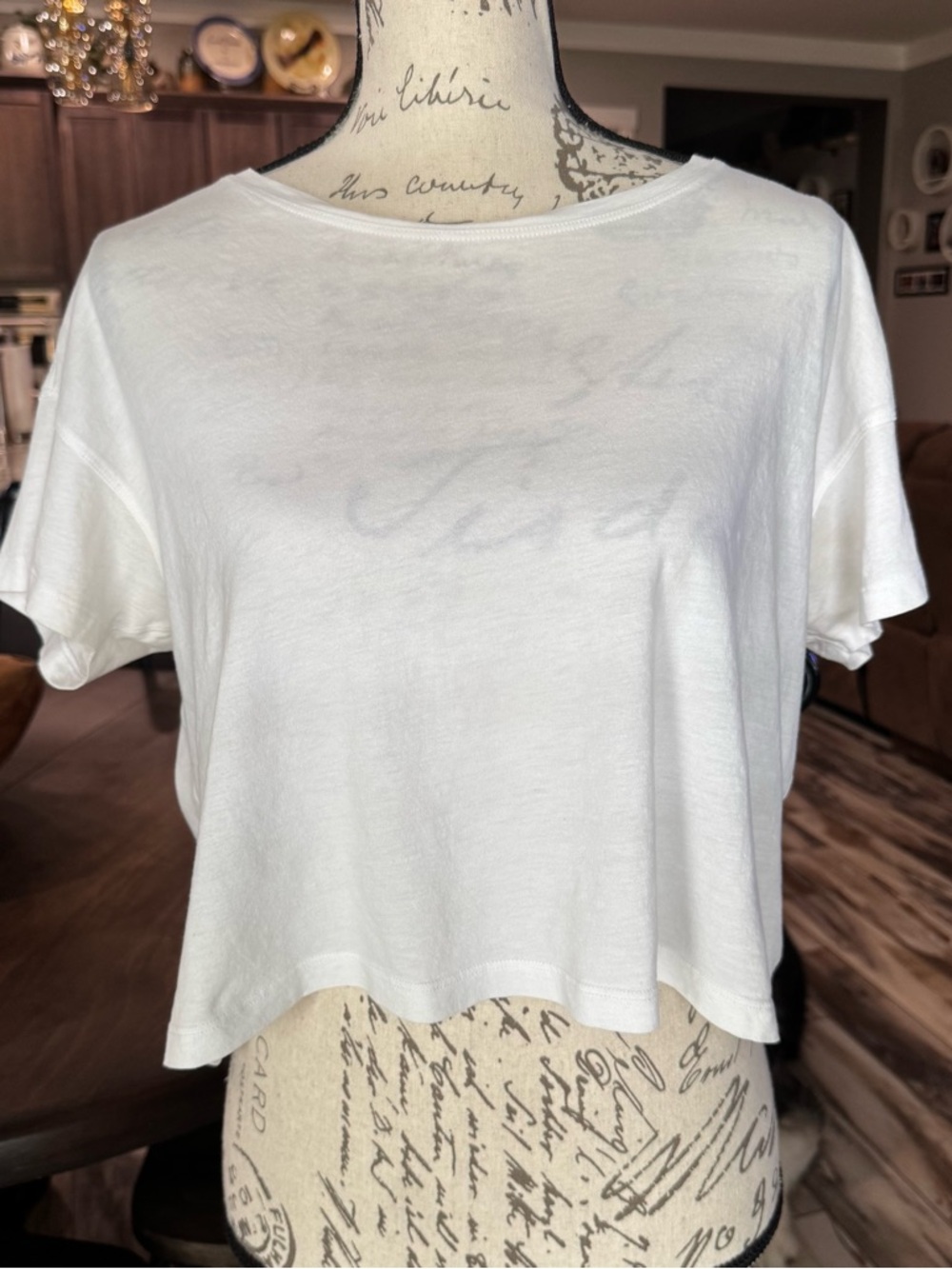 Lululemon Cates Crop Tee White